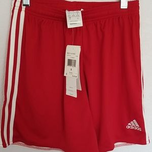 Boys Adidas red shorts